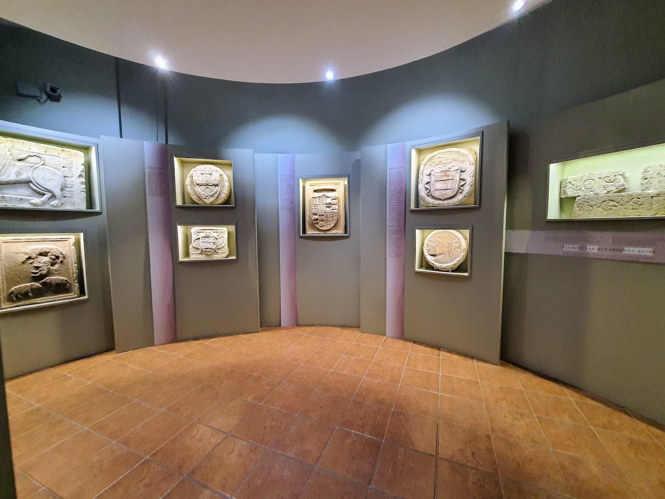 Civic Museum of Nepi Interior Interior of the Civic Museum of Nepi with a view of various marble friezes