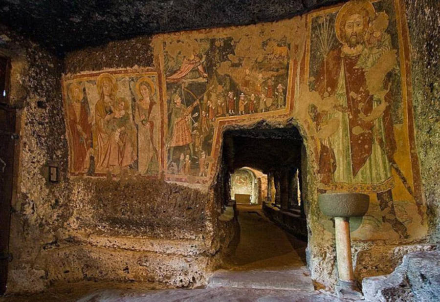 Interior of the Sutri Mithraeum