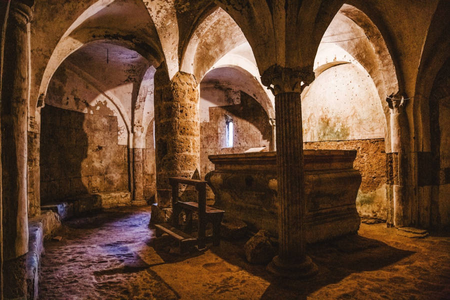 Detail of the Basilica of Castel Sant'Elia