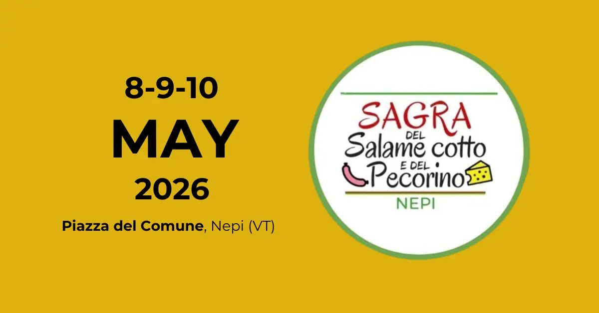 Pecorino Cheese and Salame Cotto Festival of Nepi 2026